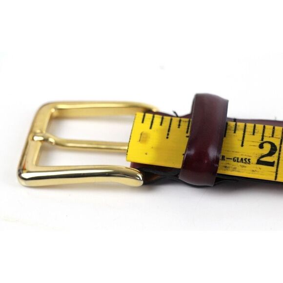 Cole Haan REDDISH BROWN GENUINE LEATHER 1 1/8"Wd CASUAL DRESS BELT Sz 38/95 (B31 - Picture 11 of 15